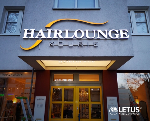 3D Leuchtwerbung "Hairlounge Kouri"