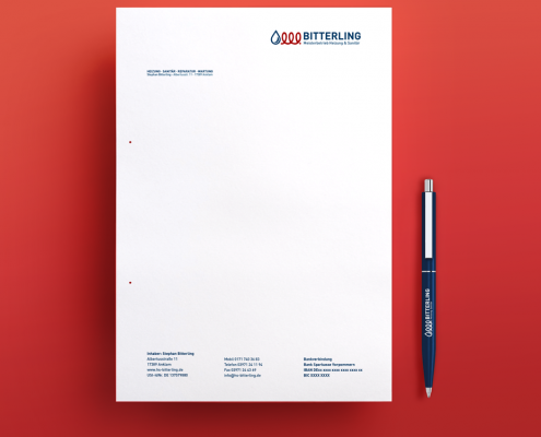 Briefpapier mit Logodesign von Letus