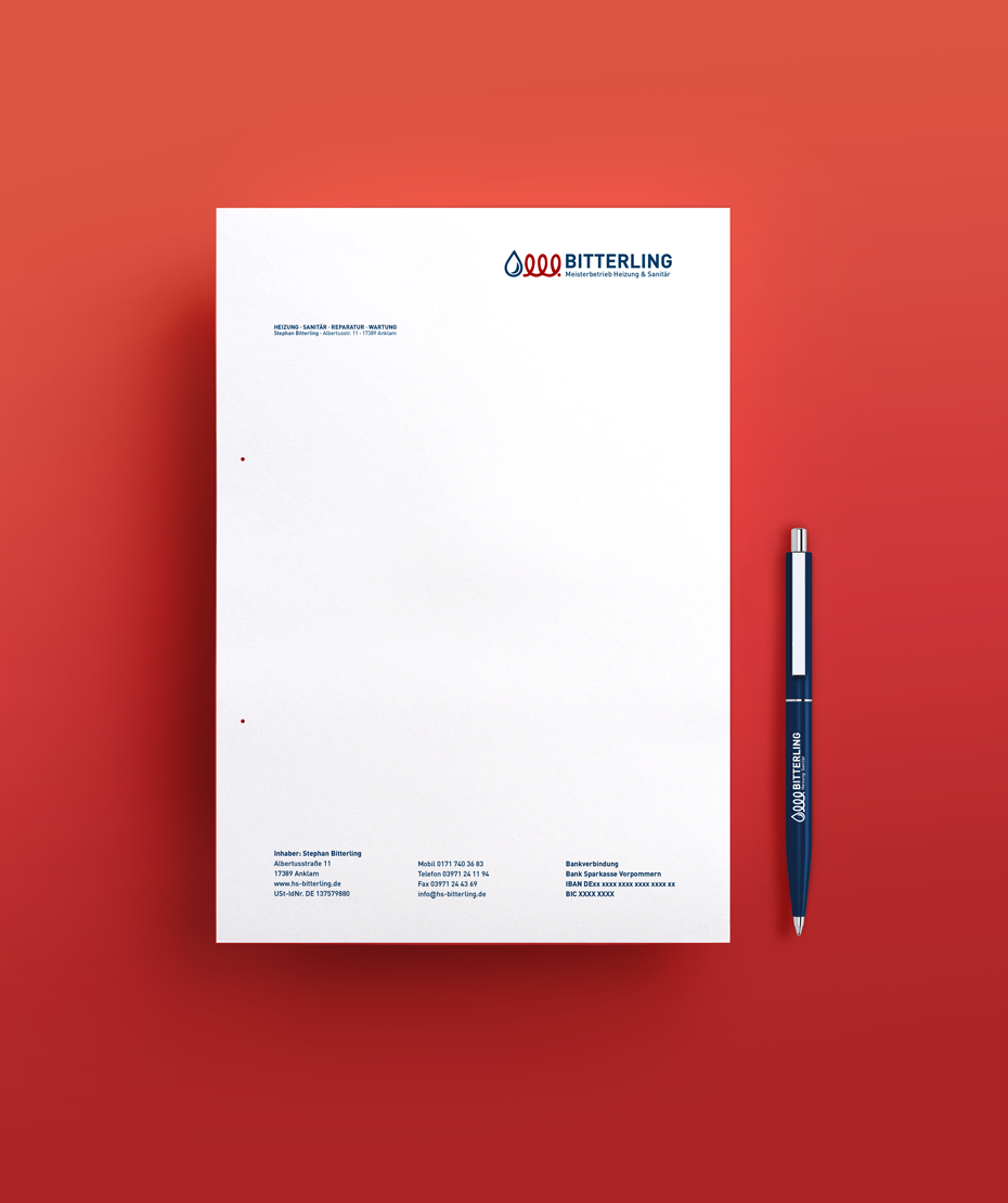 Briefpapier mit Logodesign von Letus