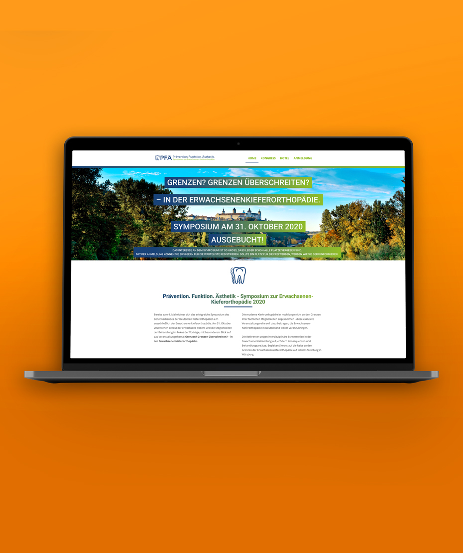 Website-Gestaltung "PFÄ" im Responsive Design