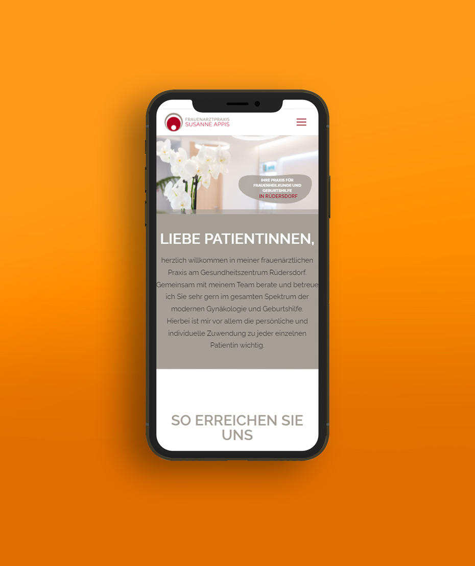 Responsive-Webdesign für Praxis "Appis"