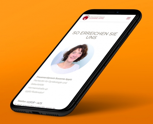 Design einer Responsive-Webseite für Praxis "Appis"