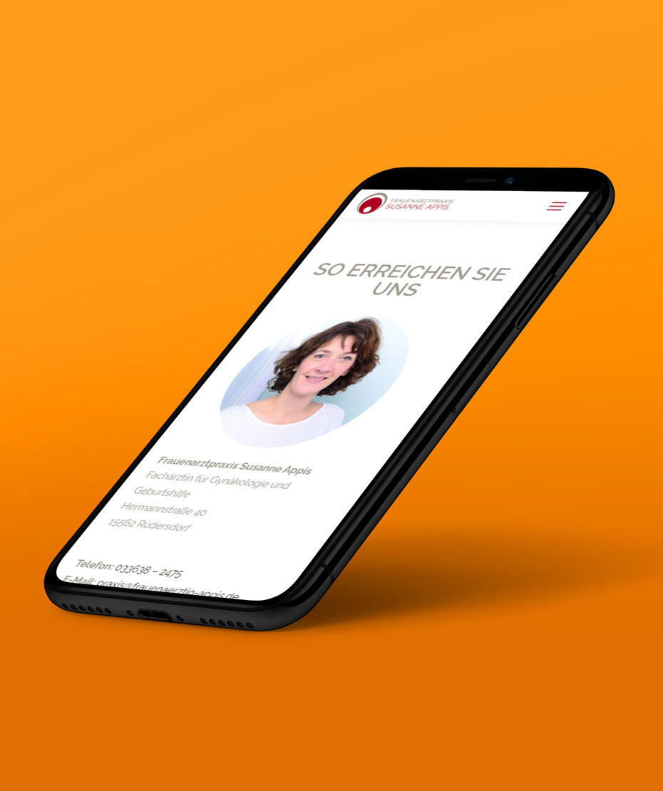 Design einer Responsive-Webseite für Praxis "Appis"