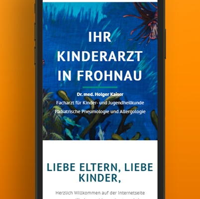 Design einer Responsive-Webseite für Praxis "Kaiser"