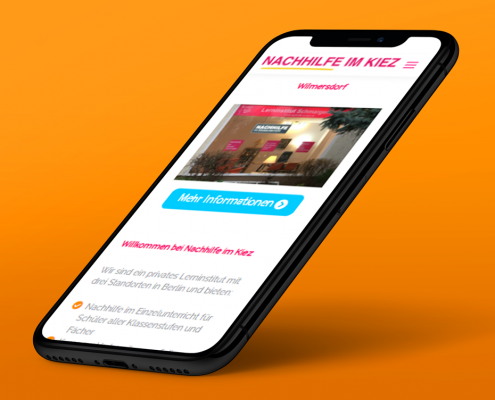 Webentwicklung für "Nachhilfe Im Kiez"